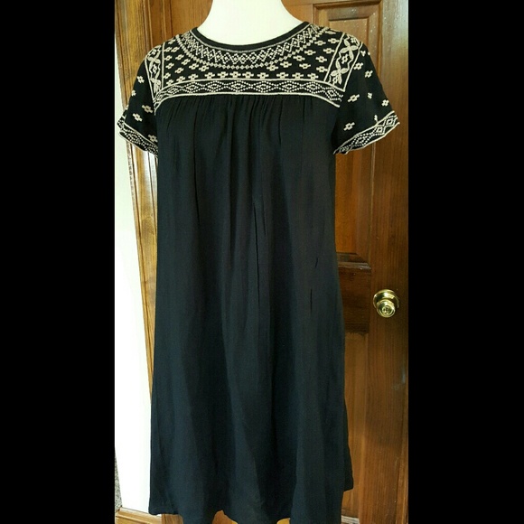 Perfect boho babydoll swing dress EUC - Picture 2 of 6