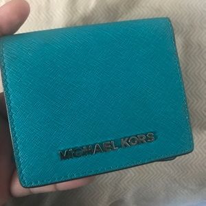 Teal Michael Kors Wallet