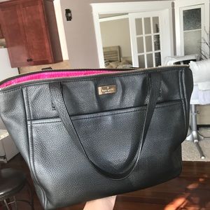 Kate spade black leather tote