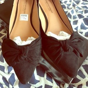 Christian Siriano black flats
