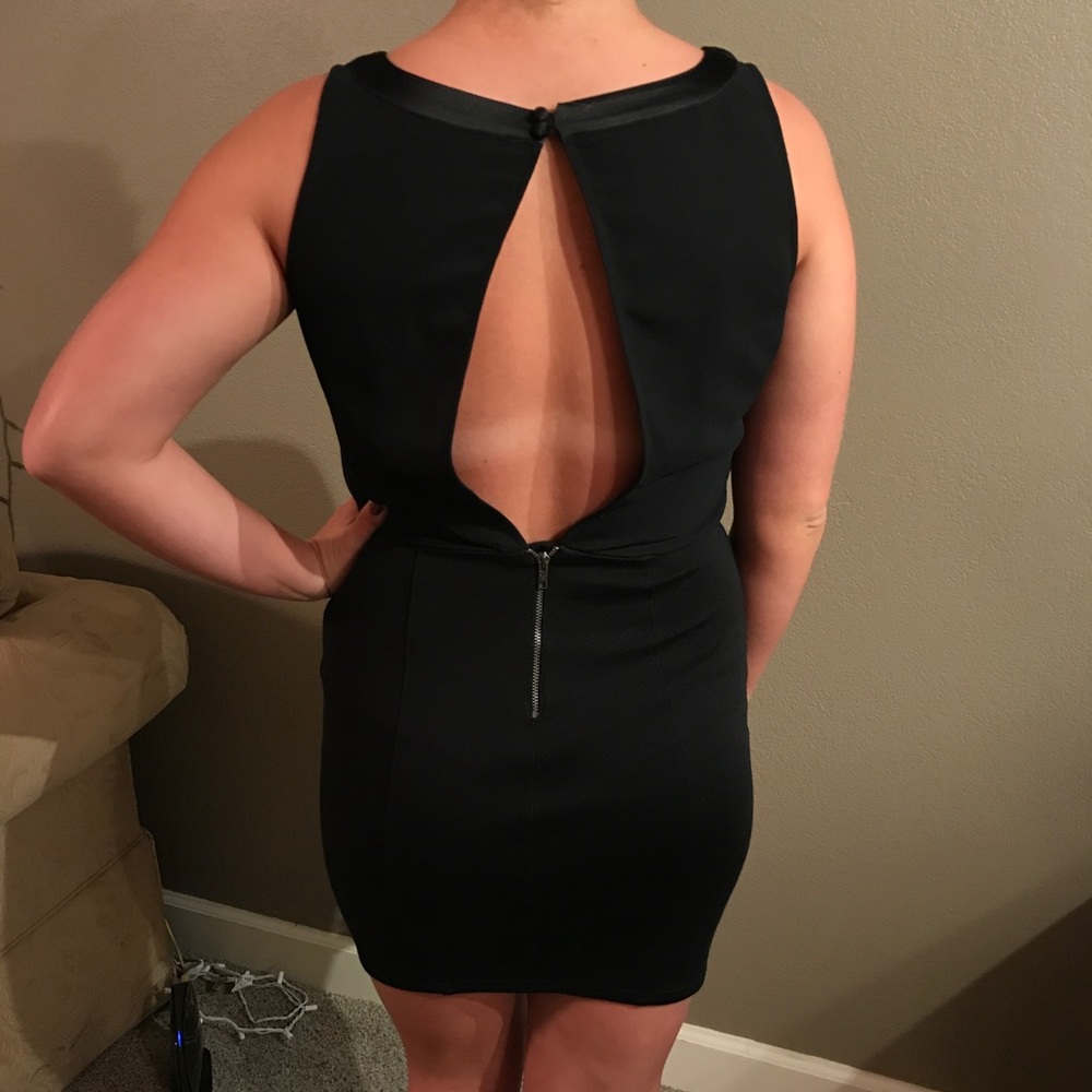 Black cocktail dress