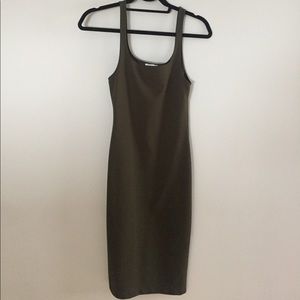 Olive green Zara Tank Dress