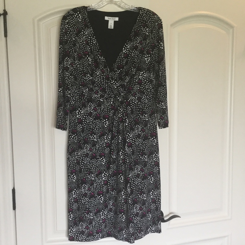 Reduced! WHBM stretch knit faux wrap dress
