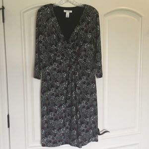 Reduced! WHBM stretch knit faux wrap dress