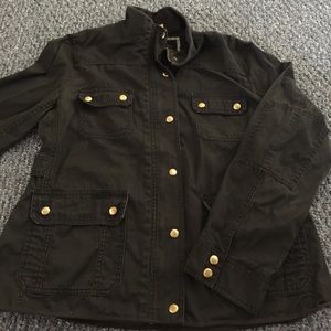 J.Crew dark green canvas Jacket