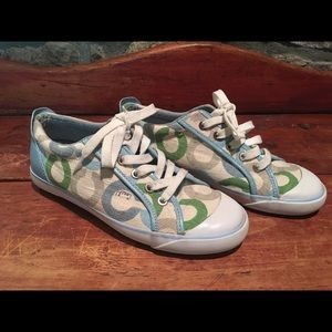 Classic Coach Blue & Green Barrett Sneakers