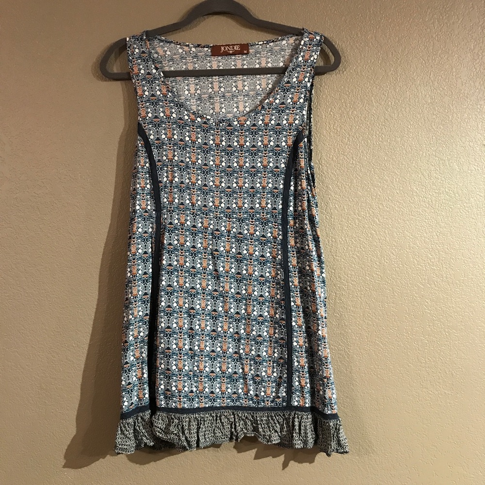 Sleeveless boho style dress