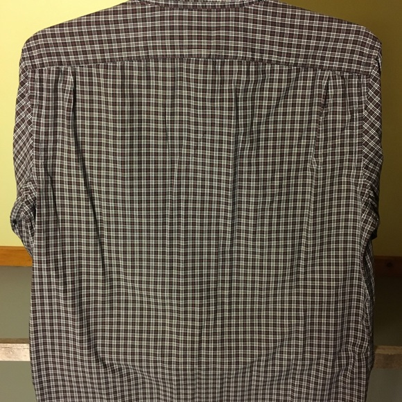GAP Black/Plaid Fitted Button Down Shirt L - Picture 2 of 2