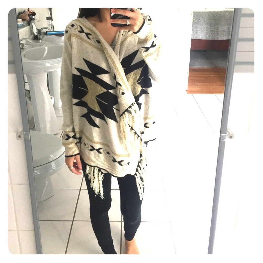 Aztec print sweater