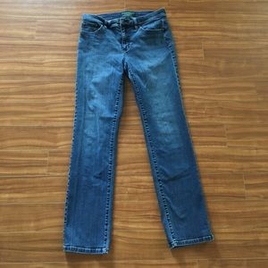 Lauren jeans co classic straight blue jeans s8 euc