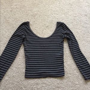 Hollister long sleeve crop top