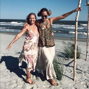 RESERVED for JULIA W. Spell Blue Skies Slip Dress