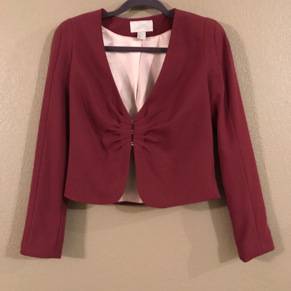 Burgandy blazer