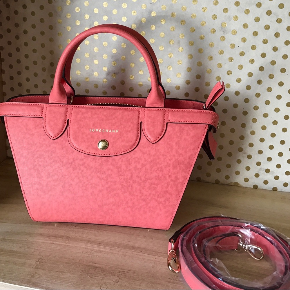 Longchamp Satchel- Coral
