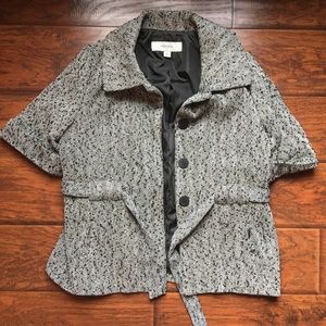 Merona Black and White Short Sleeve Blazer Merona Black and White Short Sleeve Blazer