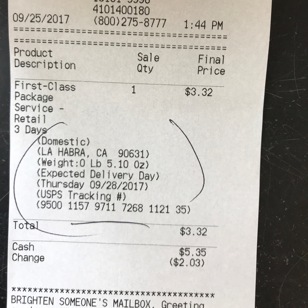 Shipping proof