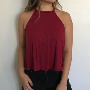Maroon Halter Tank Maroon Halter Tank