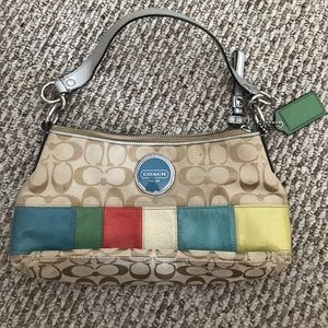COACH PURSE- multi fabric