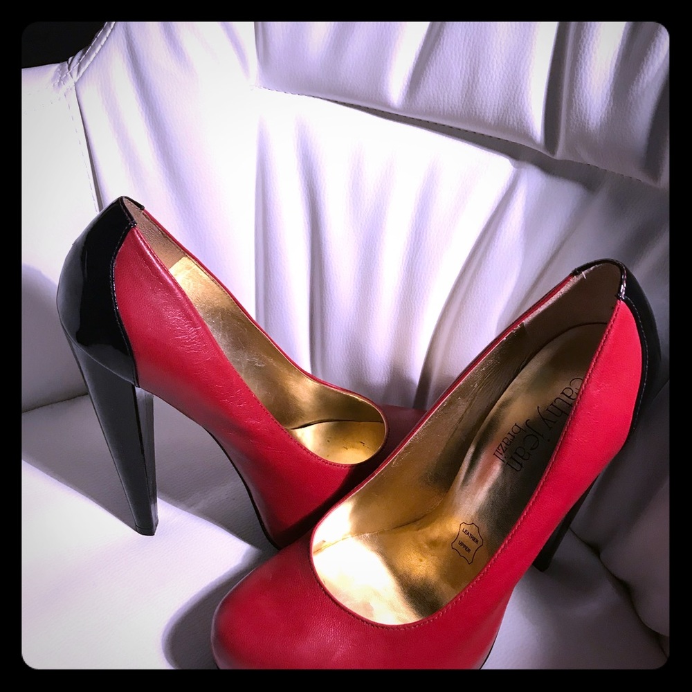 Cathy Jean Brazil Sexy Red and Black high heels.