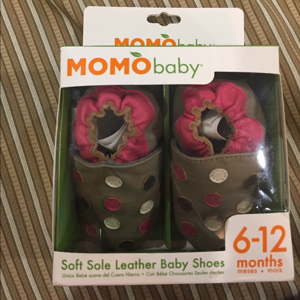 Momo baby soft sole leather baby shoes