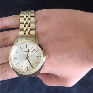 Gold Fossil Watch Gold Fossil Watch