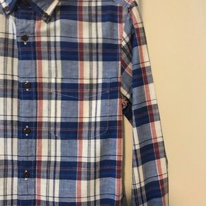 J.Crew homespun blue/multi plaid shirt NWOT!