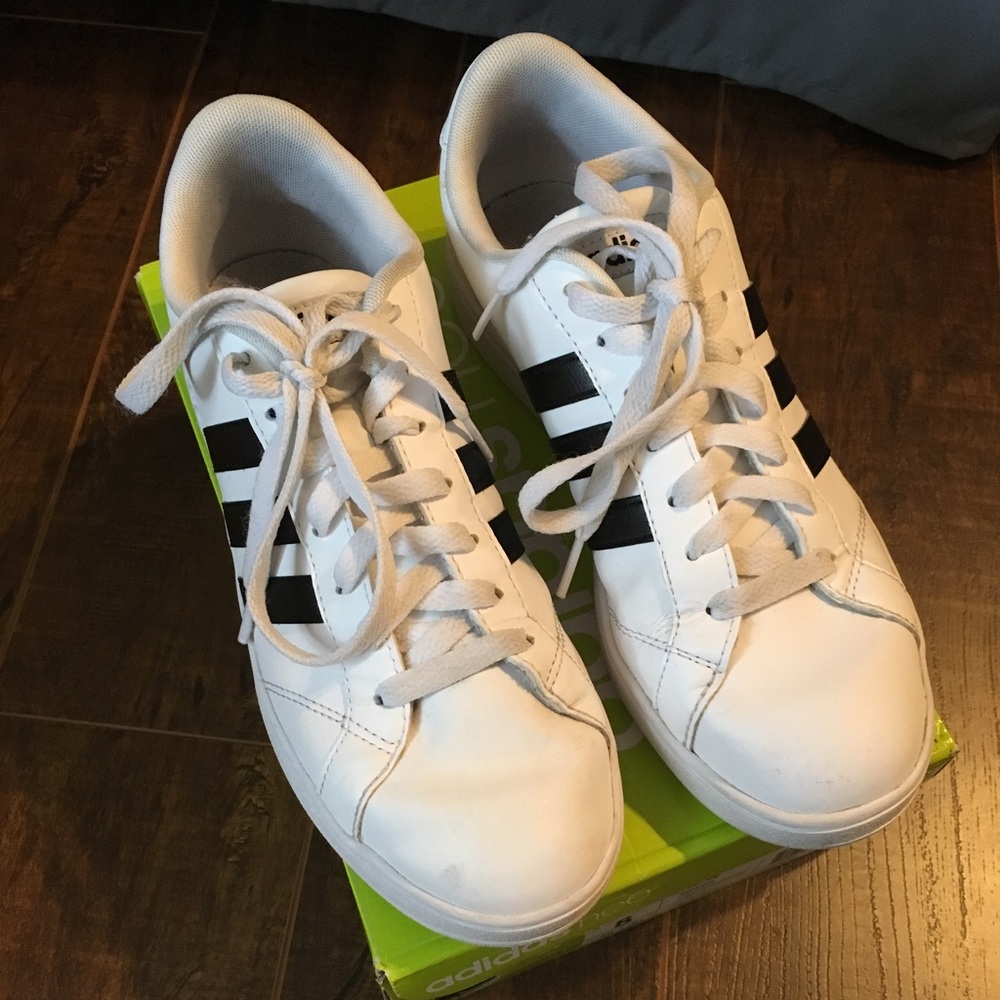 Addidas neo cloud foam black and white