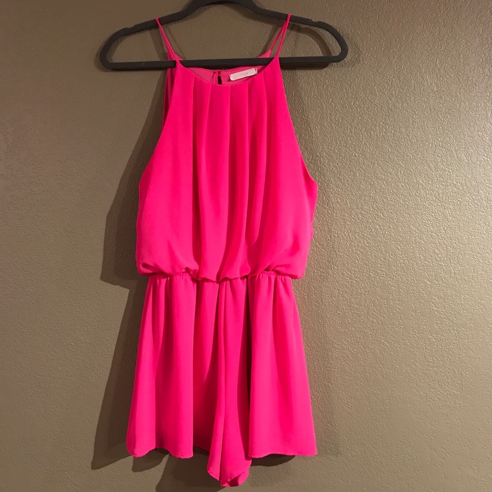 Hot pink romper