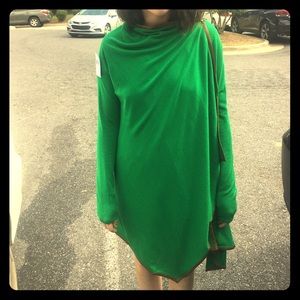 Green Cashmere Ralph Lauren Sweater Dress
