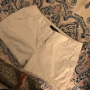 J Crew Chino White Shorts