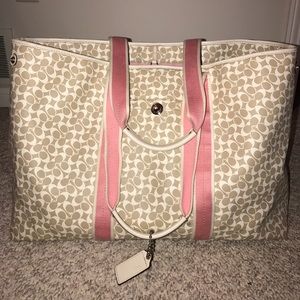 Coach large tote bag