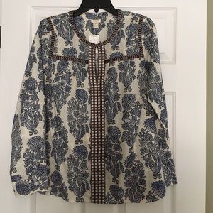 Embroidered J.Crew blouse. Embroidered J.Crew blouse.