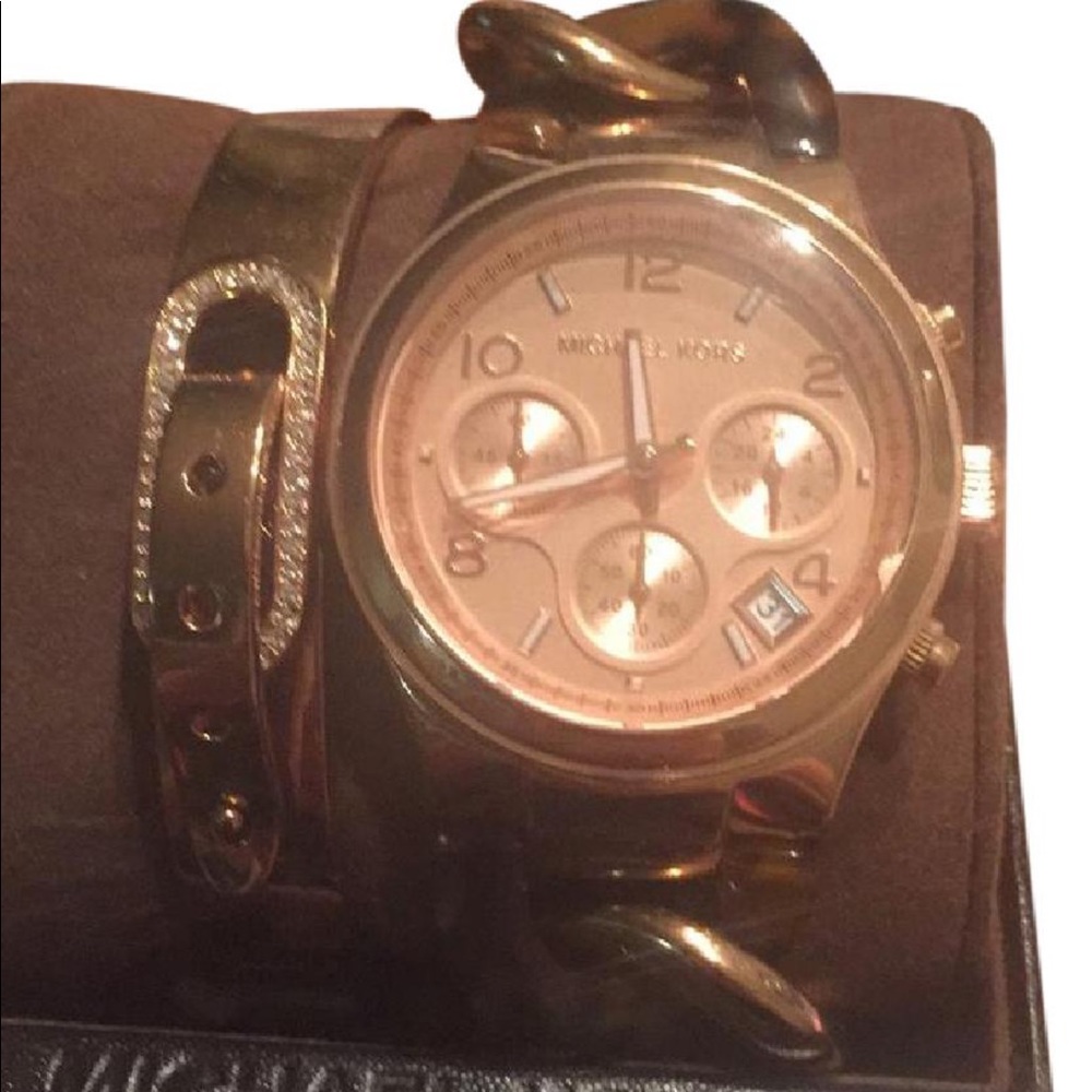 MK watch & bracelet set