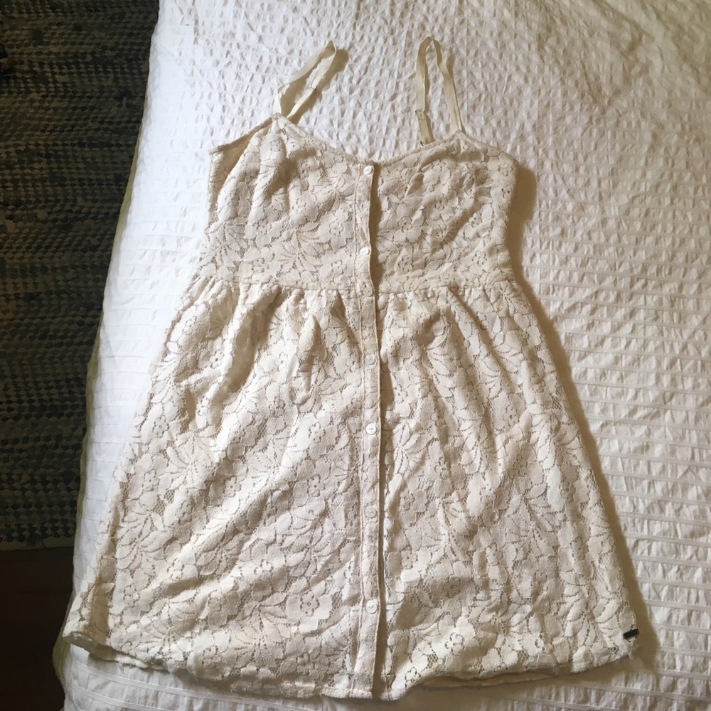 Volcom white lacy dress