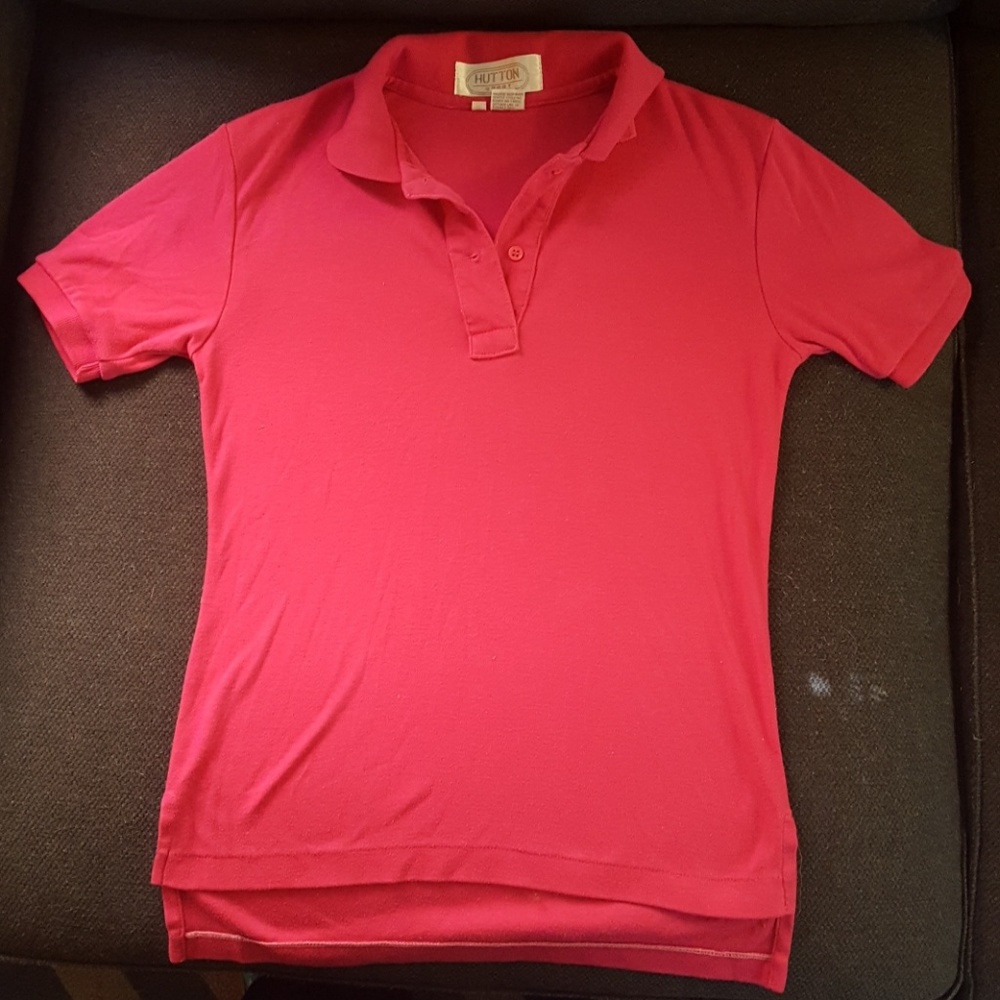 Vintage pink polo shirt, size S