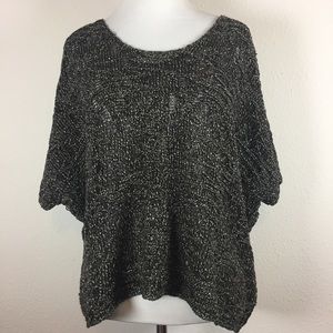 Eileen Fisher sparkle bronze box sweater medium