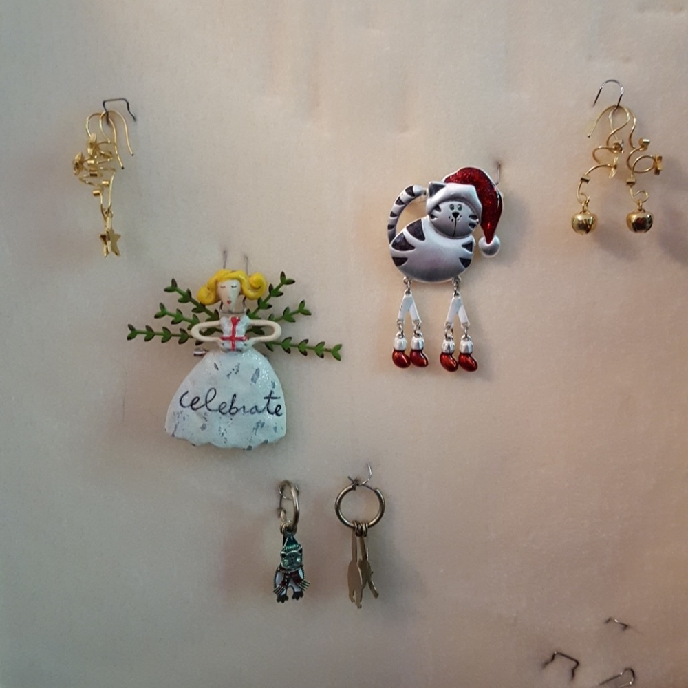 Holiday Brooches and earrings