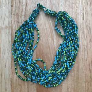 Tropical Beaded Necklaces Trio