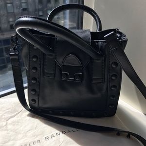 Loeffler Randall Leather Crossbody Work Tote