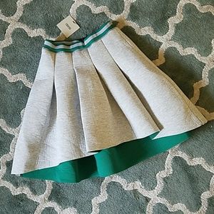 ASOS Gray Green Scuba Pleated Skirt Sz 2 NEW ASOS Gray Green Scuba Pleated Skirt Sz 2 NEW