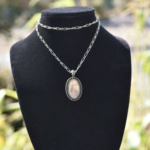 Golden Fairy Tale Castle Necklace