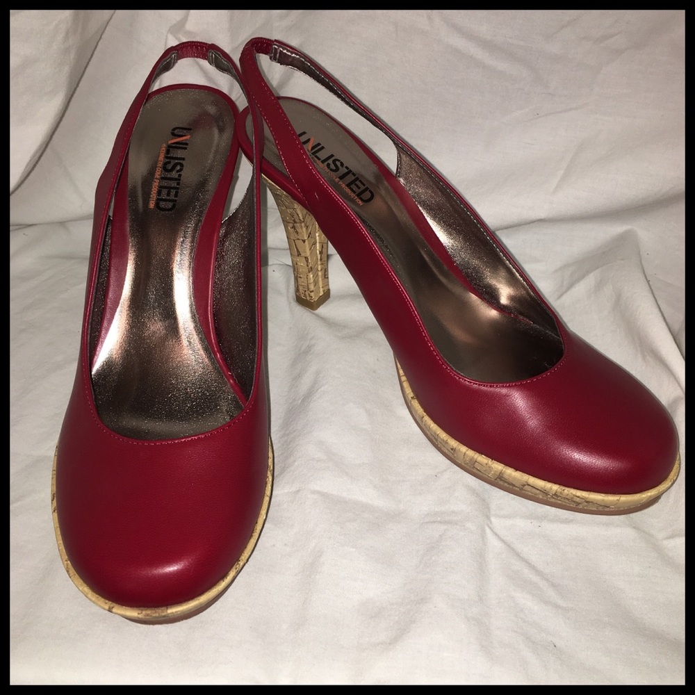 Red Unlisted Pumps