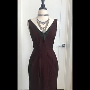 Rebecca minkoff Eli dress oxblood