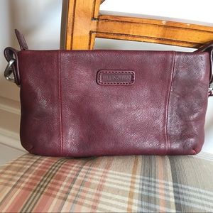 Ellington leather Crossbody clutch