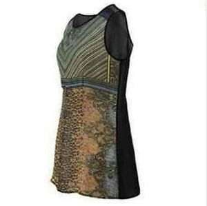 Multi Style 565 Buchanan Leopard Print Tunic Sz S