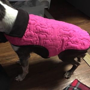 Like new pink dog jacket
