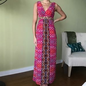 Multi-color Maxi w/ Beading Embellishment Multi-color Maxi w/ Beading Embellishment