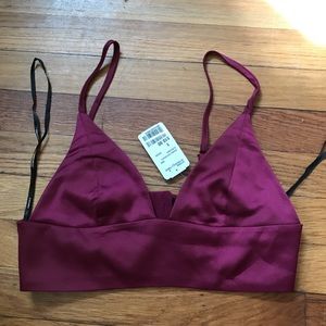 NWT Forever 21 Burgundy Bralette