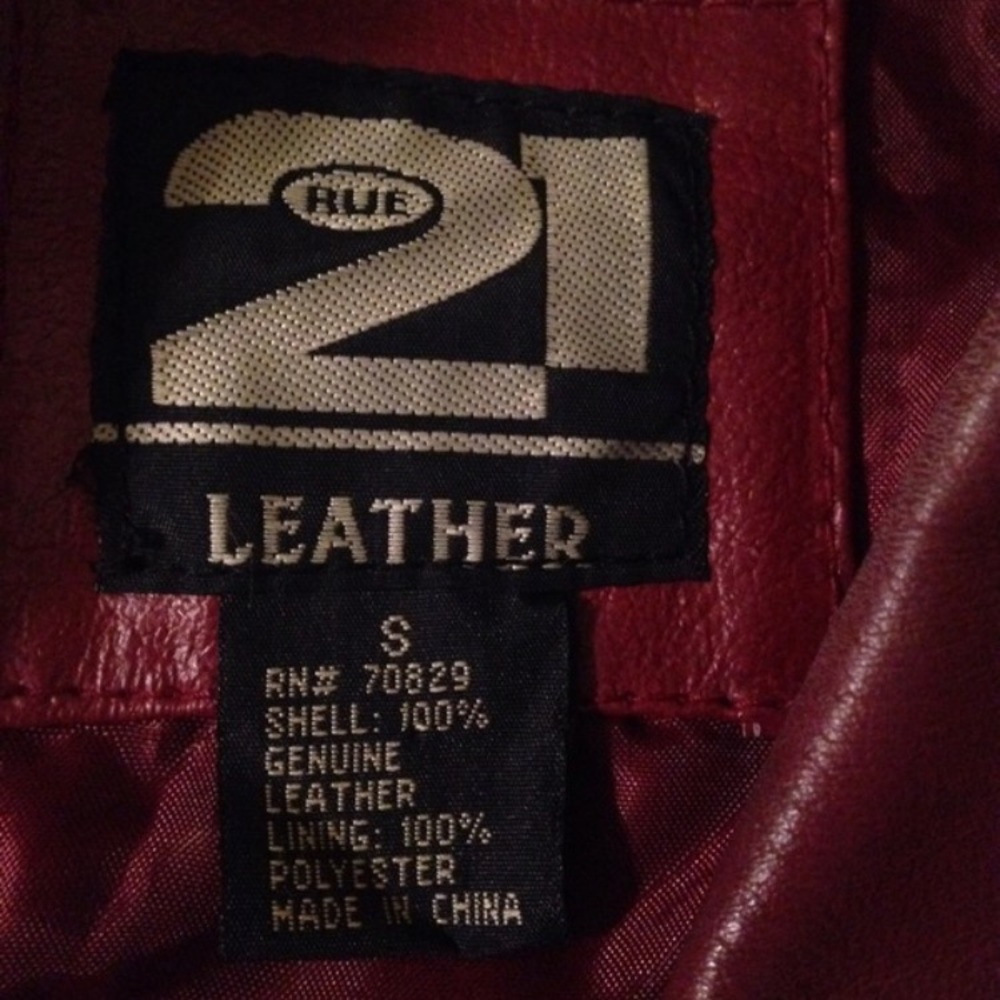 Small Rue21 Leather Jacket - Picture 2 of 2