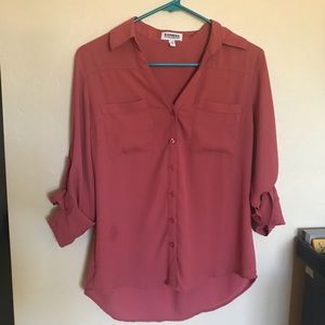 EXPRESS Coral Portofino Top